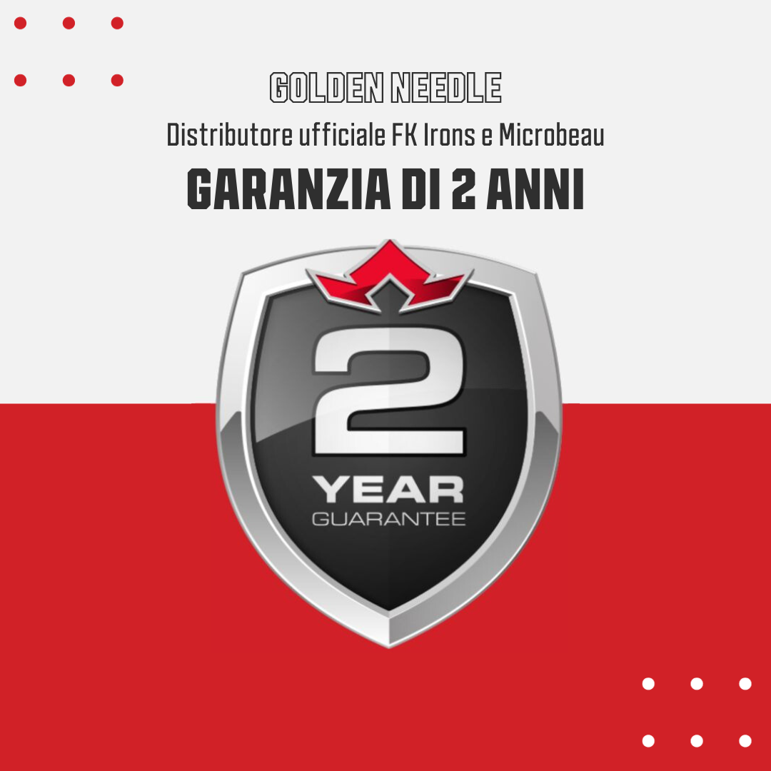 Garanzia di 2 anni per le macchinette FK IRONS e MICROBEAU