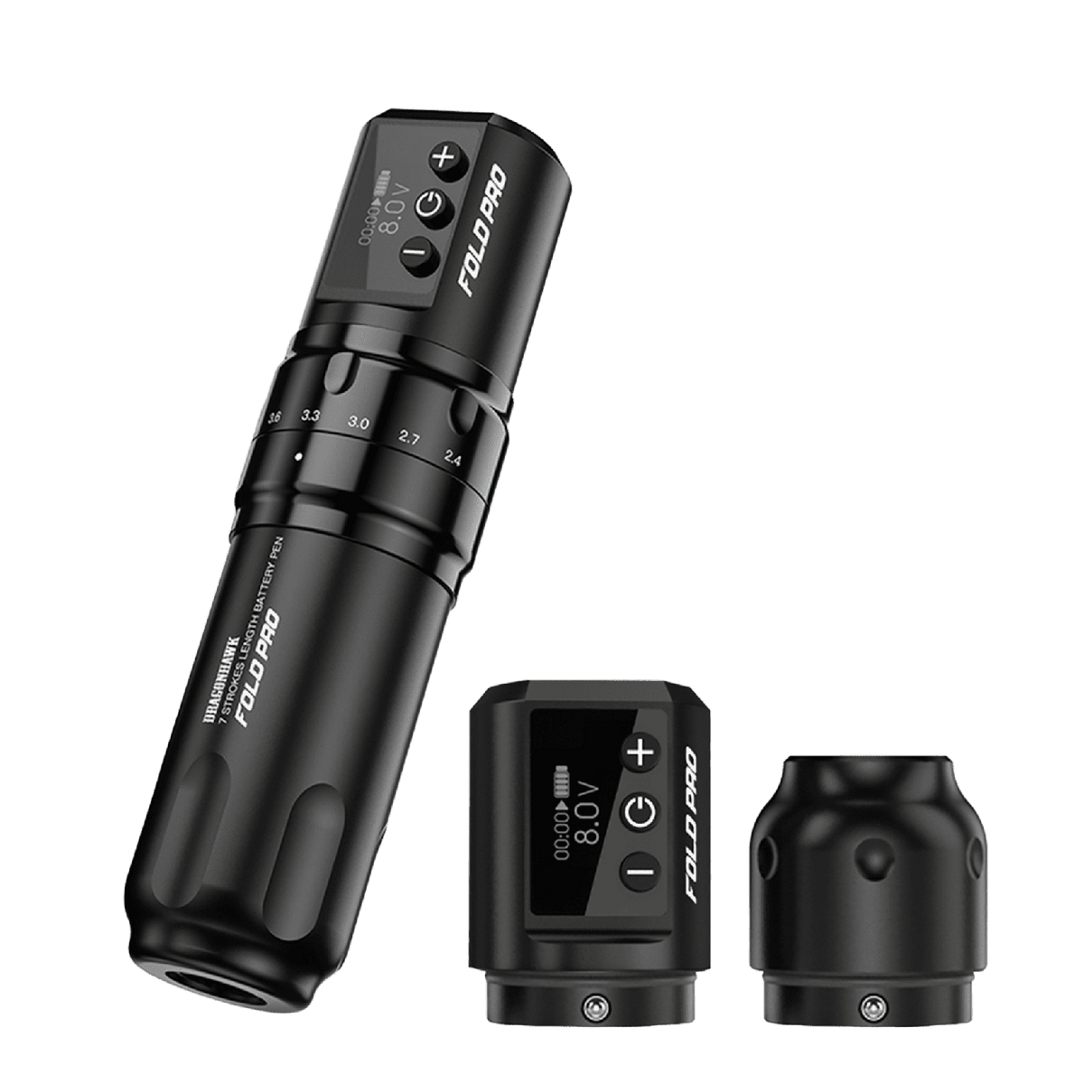 Dragonhawk Fold Pro Wireless Tattoo Machine Con Stroke Regolabile