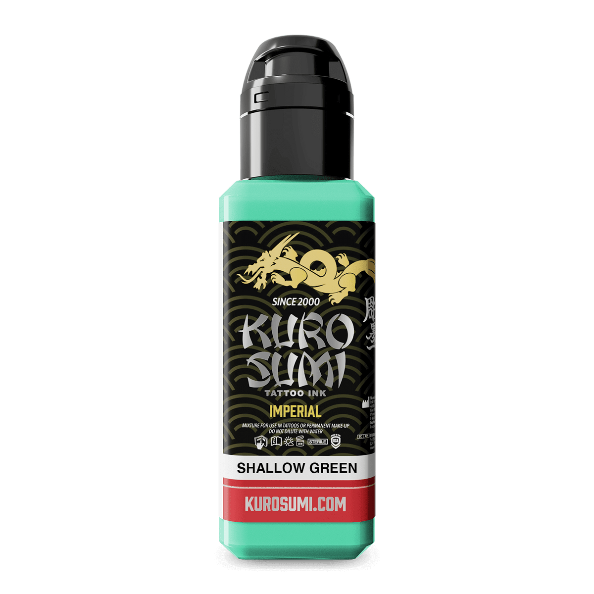 Kuro Sumi Imperial Tattoo ink Shallow Green