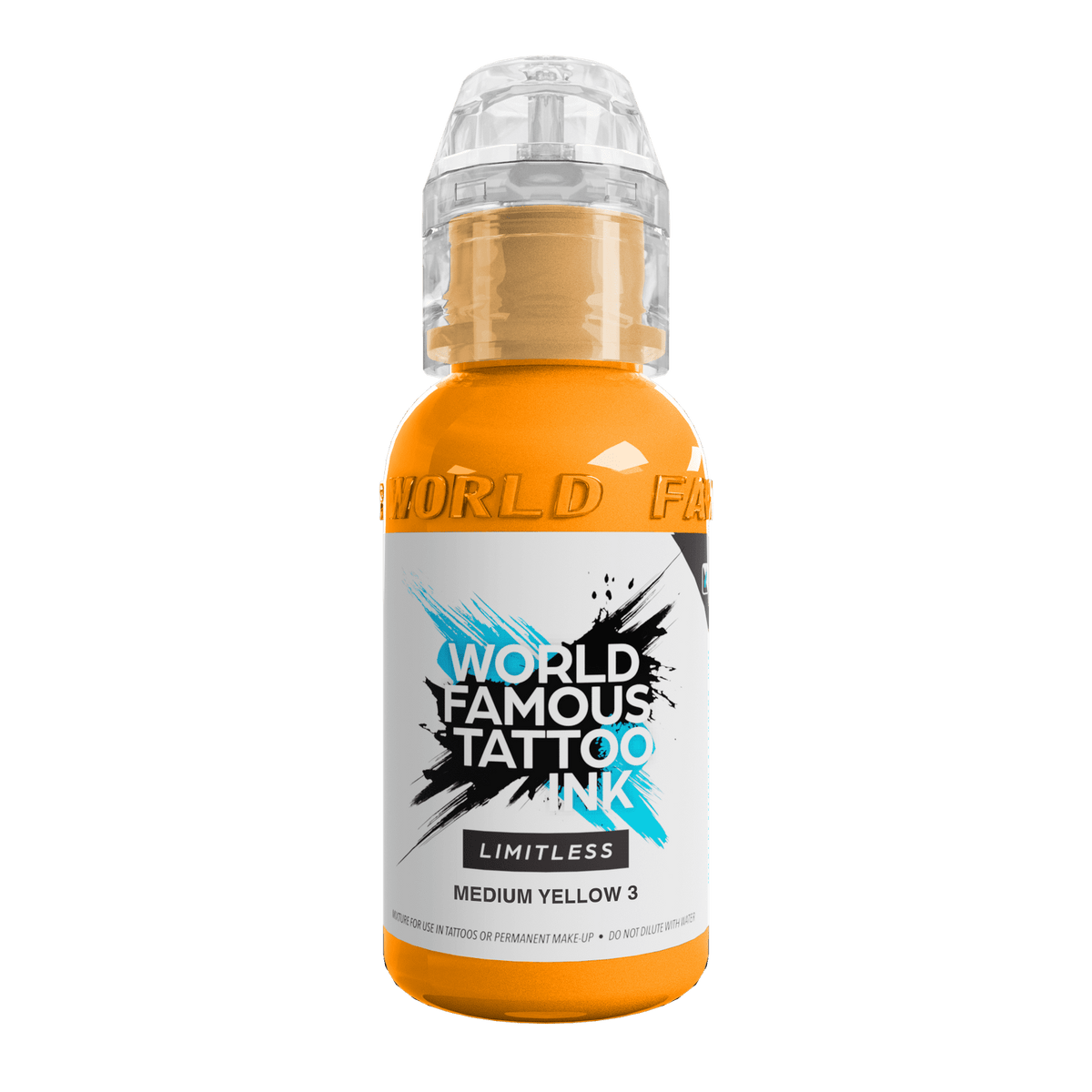 World Famous Tattoo Ink Limitless Medium Yellow 3 Inchiostro per tatuaggi