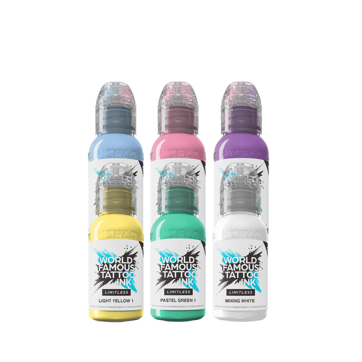 World Famous Tattoo Ink Limitless Set Pastel Inchiostri per Tatuaggi